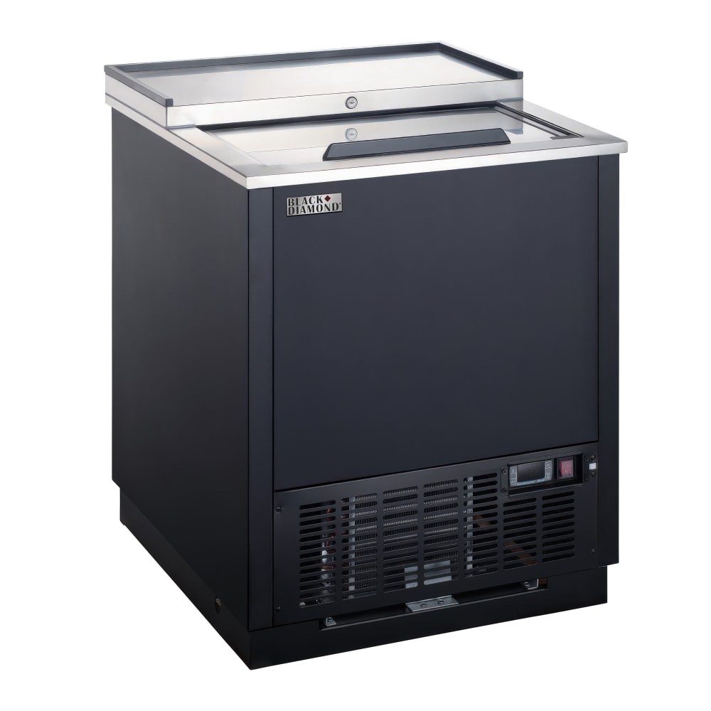 407-USGF1L 1 Section Glass Chiller w/ 90 Mug Capacity - Black, 115v