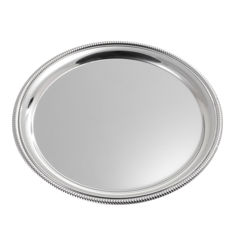 166-SST12 12" Round Serving Tray, Stainless