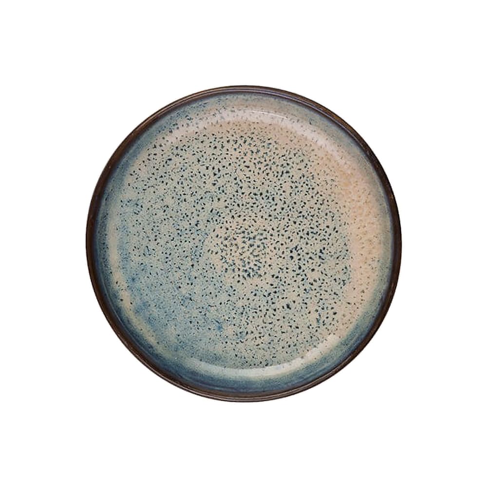 106-5324971 8 1/8" Round Roots Charma Plate - Stoneware, Blue
