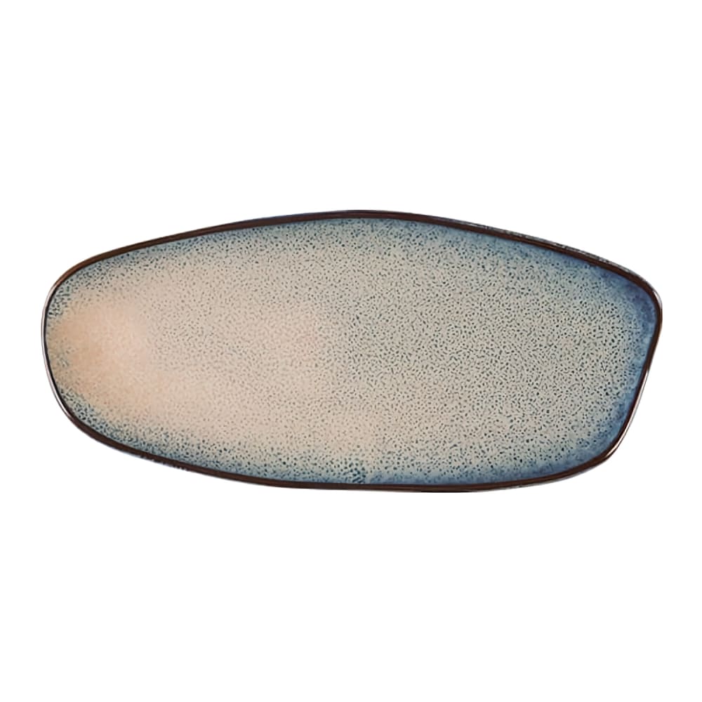 106-5324976 13 5/8" x 6 1/8" Roots Charma Oval Platter - Stoneware, Blue