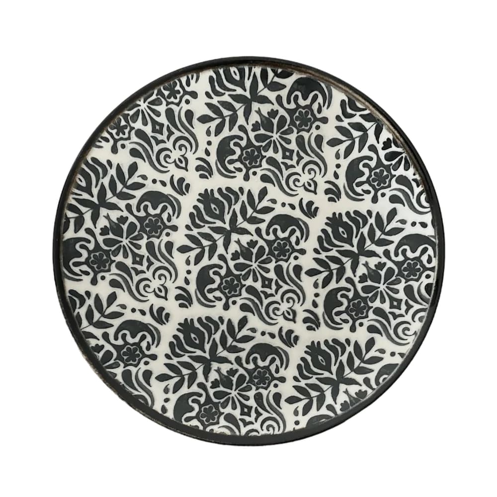106-5327696 8 1/4" Round 1972 Coupe Plate - Stoneware, Toledo Green