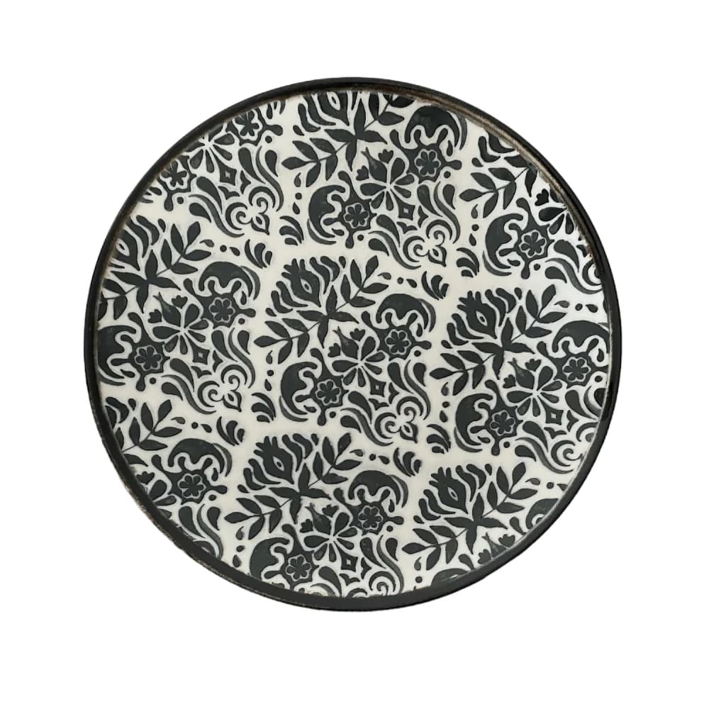 106-5327698 11" Round 1972 Coupe Plate - Stoneware, Toledo Green