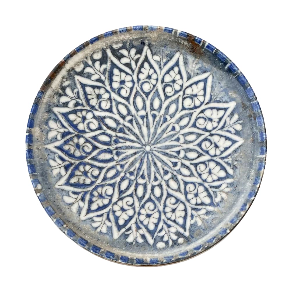 106-5327716 8 1/4" Round 1972 Coupe Plate - Stoneware, Granada Blue