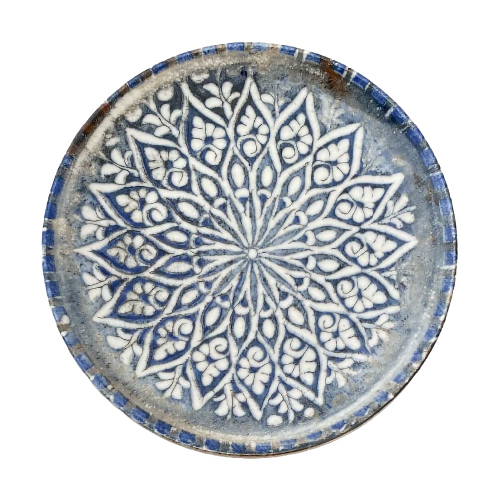 106-5327718 11" Round 1972 Coupe Plate - Stoneware, Granada Blue