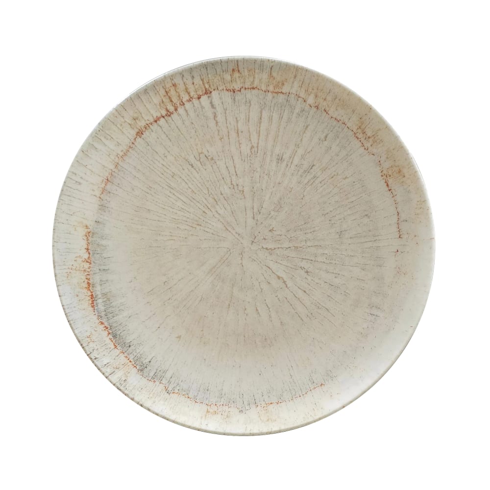 106-5327741 8 1/4" Round 1972 Coupe Plate - Stoneware, Zen Sand