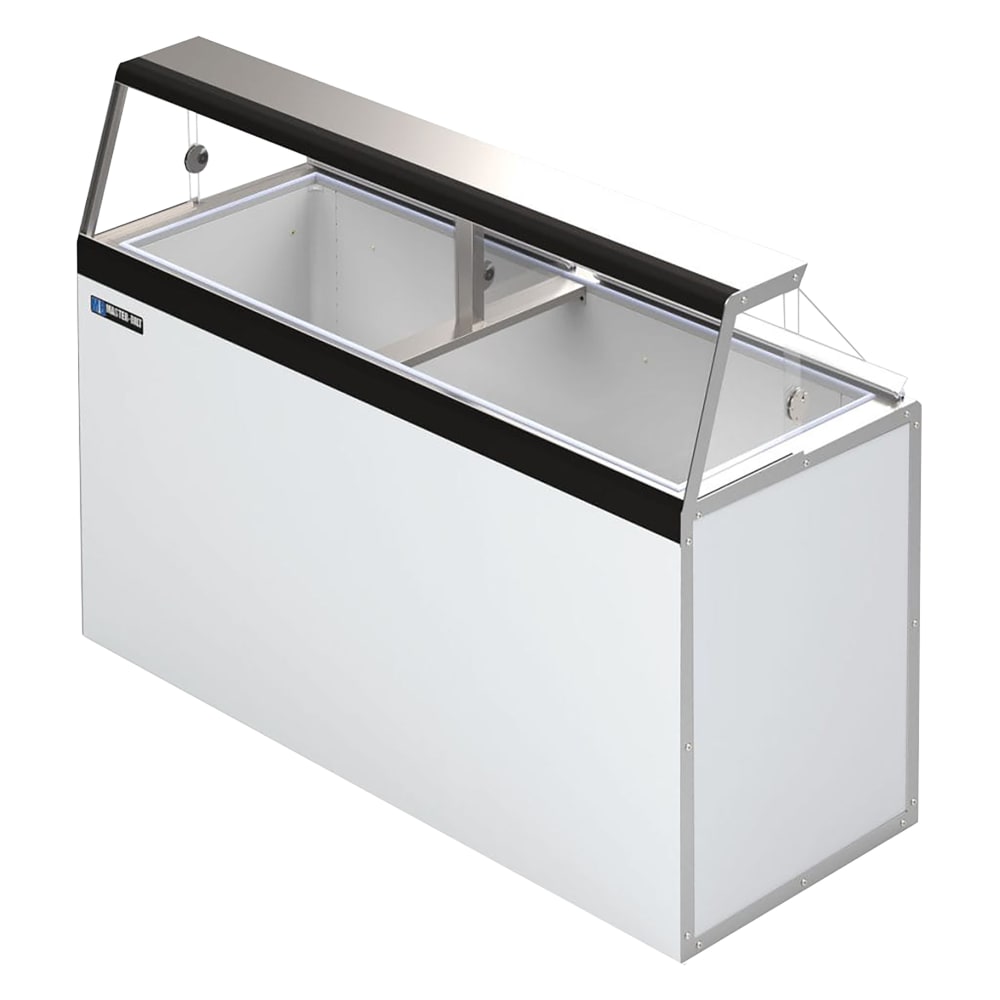 050-DD66 69 1/4" Stand Alone Ice Cream Dipping Cabinet w/ 20 Tub Capacity - White, 115v