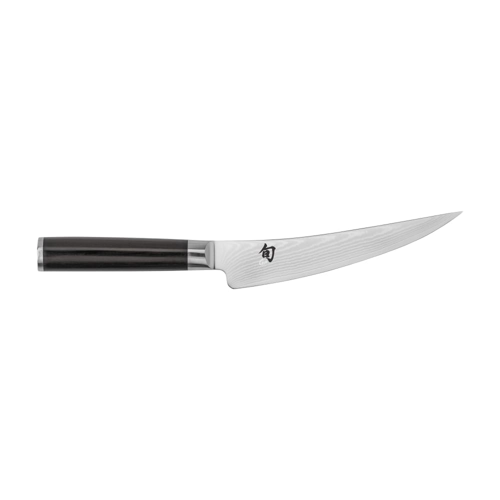 194-DM0743 Gokujo Boning Knife w/ 6" Blade & D Shaped PakkaWood Handle