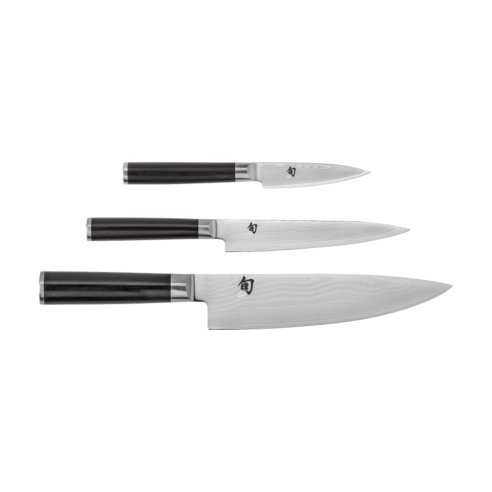 194-DMS300 Shun Classics 3 Piece Starter Set w/ Chef's, Utility, & Paring Knives