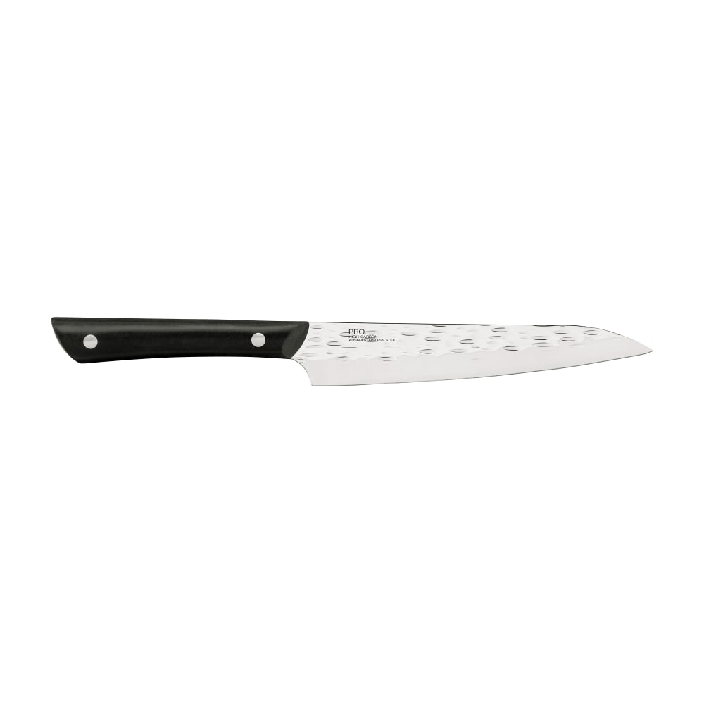 194-HT7084 6" Utility Knife w/ Black POM Handle, Stainless Steel Blade