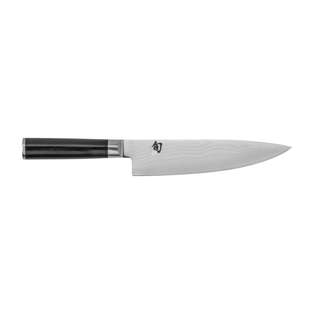194-DM0706 Shun Classics Chef's Knife, 8" Blade, D Shaped PakkaWood Handle
