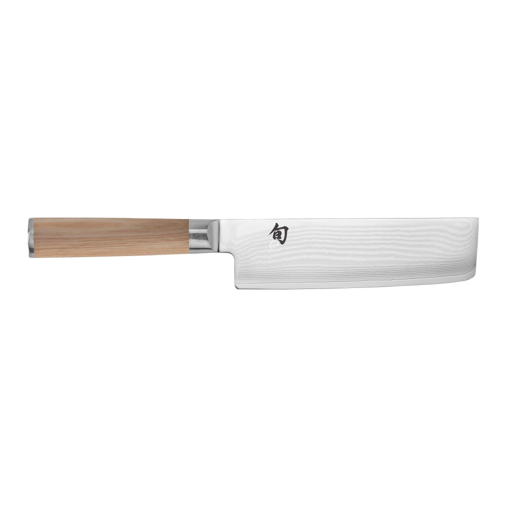 194-DM0728W 6 1/2" Nakiri Knife w/ Blonde Pakkawood Handle, Stainless Steel