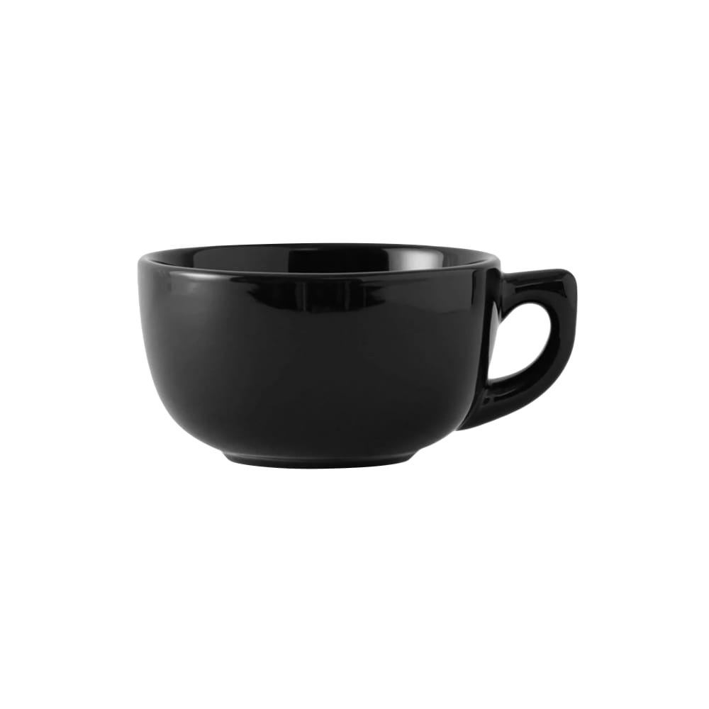 424-BBF1402 14 oz decorated Cappuccino Cup - China, Black