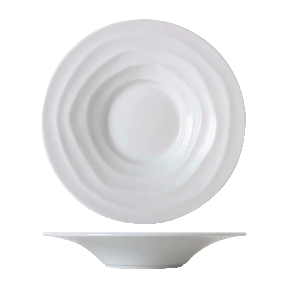 424-GDP064 18 oz Round Sandbar Pasta Bowl - China, Porcelain White