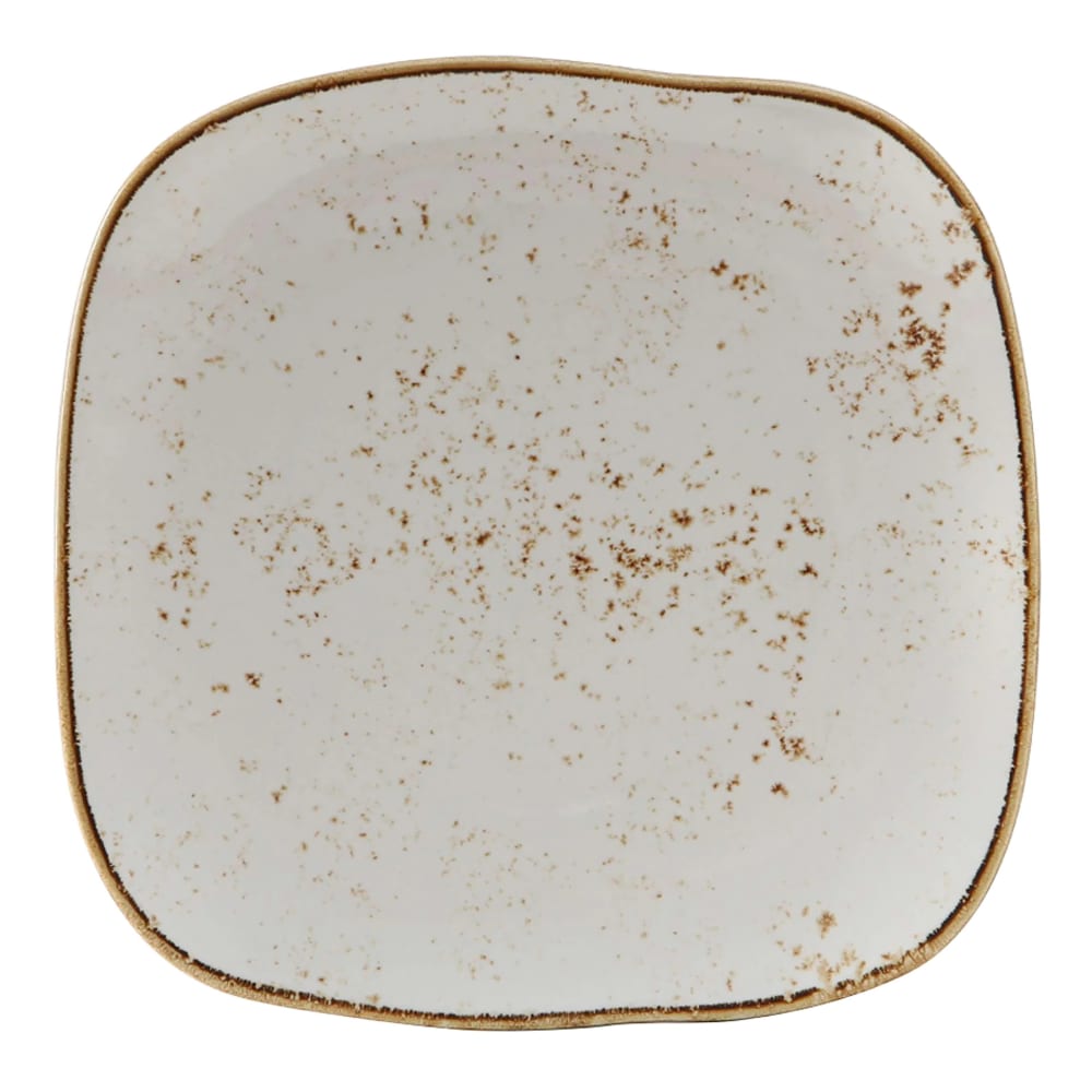 424-GGA502 11" Square TuxTrendz®© Artisan Geode Plate - China, Geode Agave