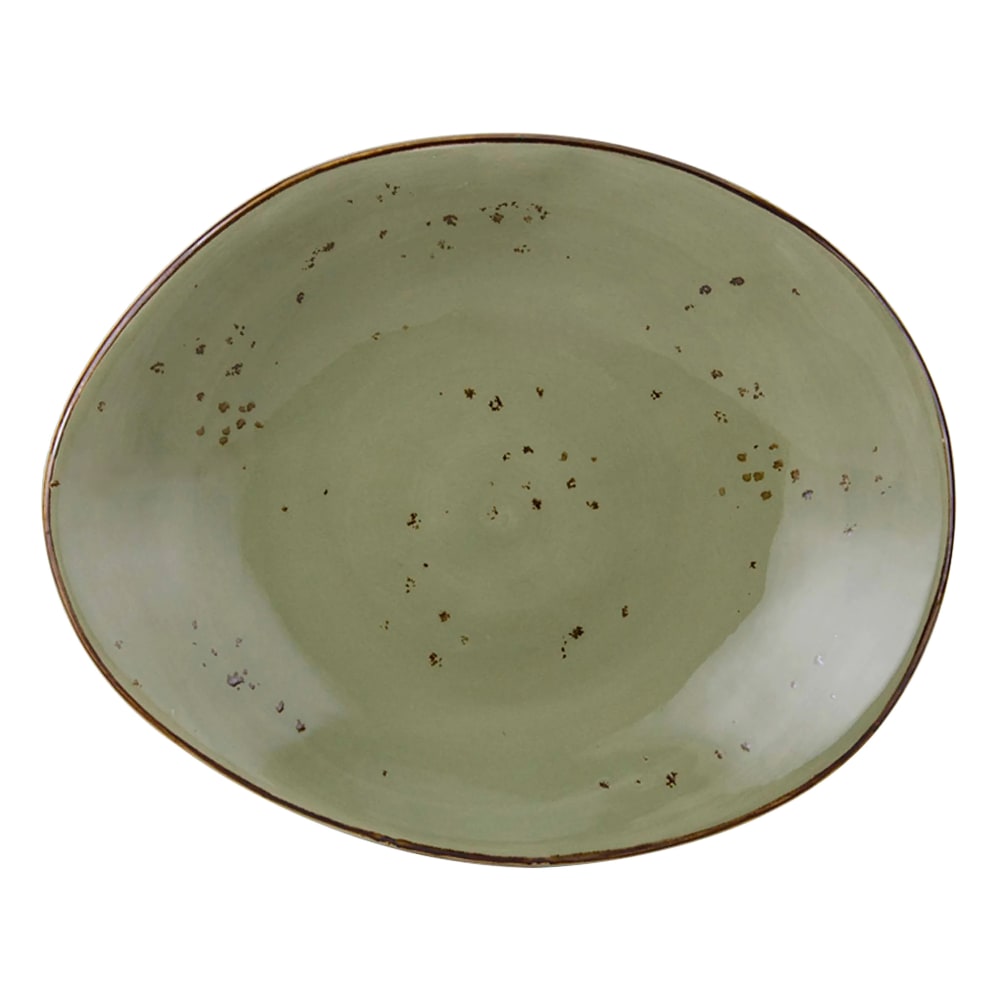 424-GGO652 12" x 9 3/4" Oval TuxTrendz®© Artisan Geode Ellipse Platter - China, Geode O...