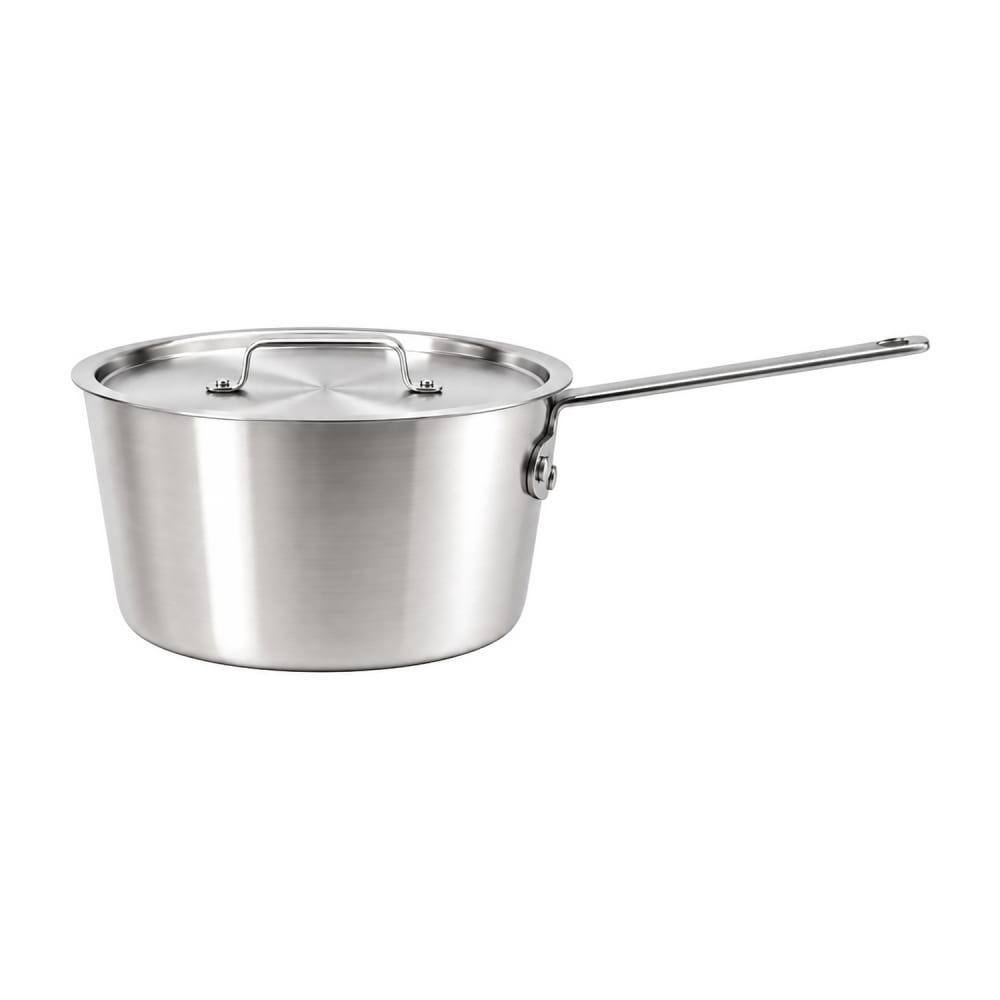 424-WASEL160 5 qt TUXWARE Aluminum Sauce Pan w/ Plated Cast Iron Handle