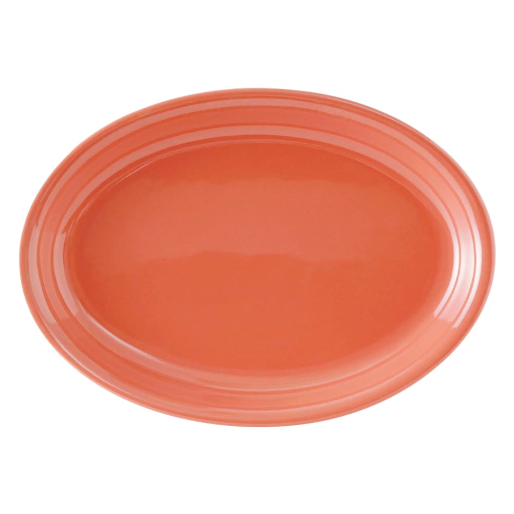 424-BNH1552 15 5/8" x 11 1/8" Oval decorated Platter - China, Cinnebar