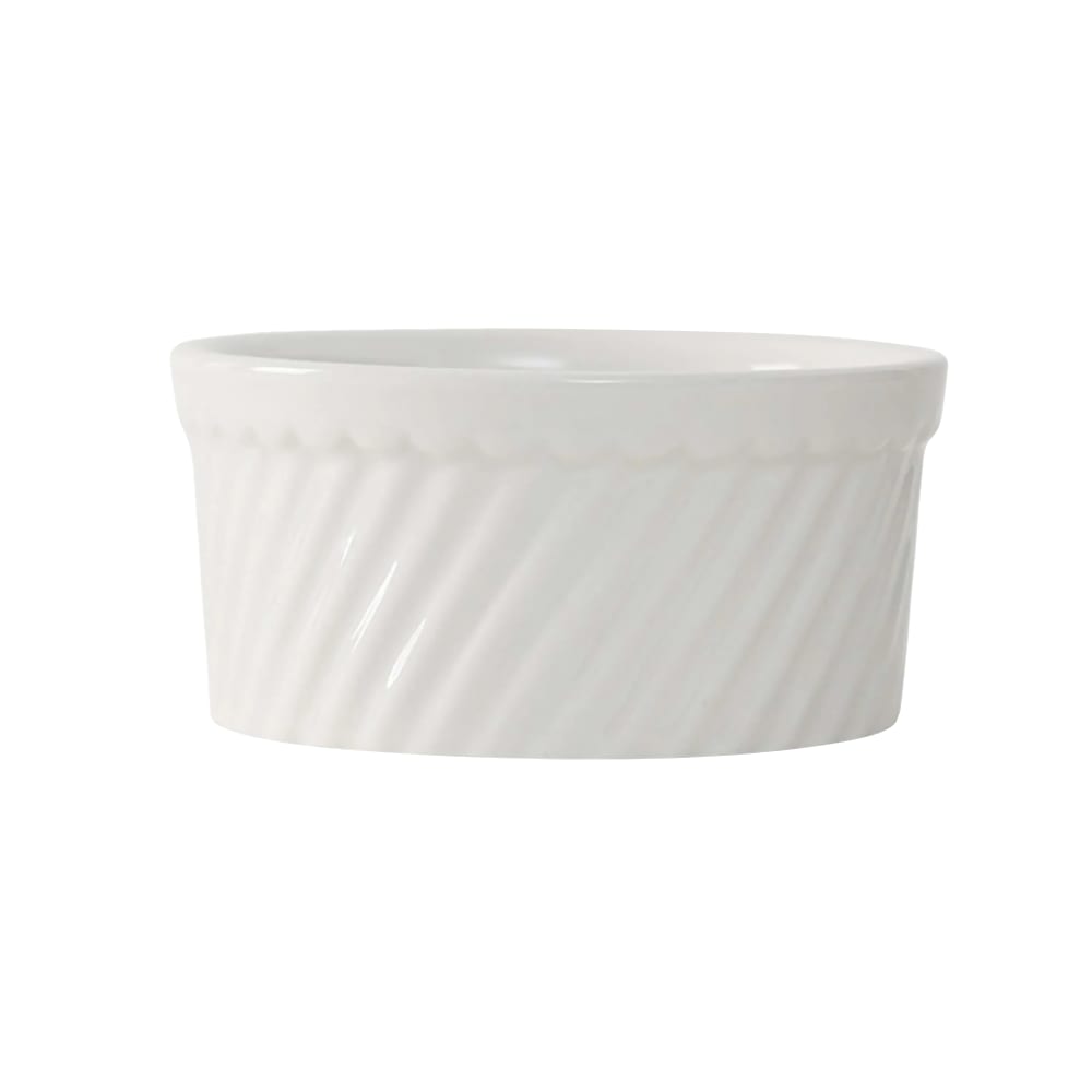 424-BEX1204 12 oz Round Souffle Dish - China, Eggshell