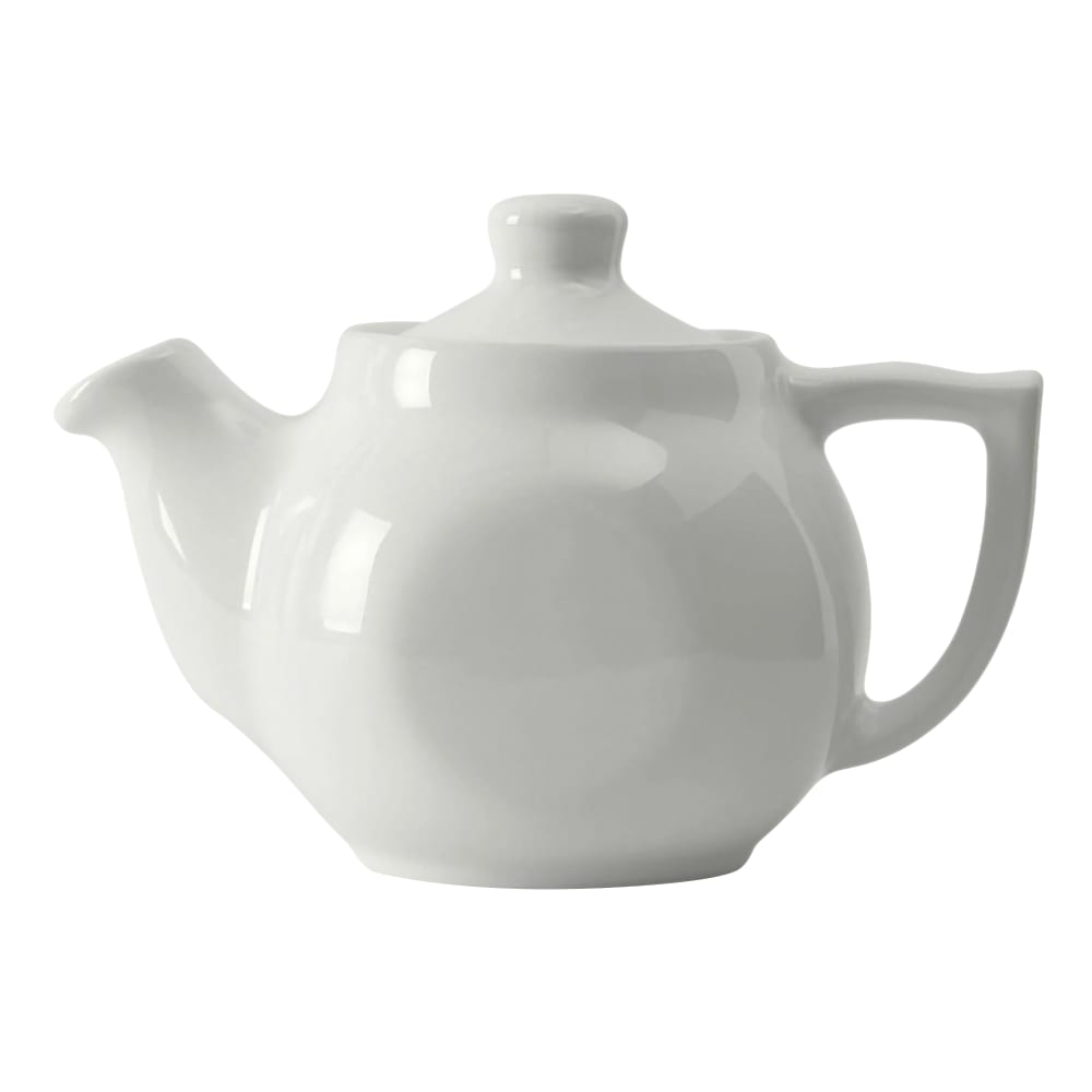 424-BWT18A 18 oz Teapot w/ Lid - China, White