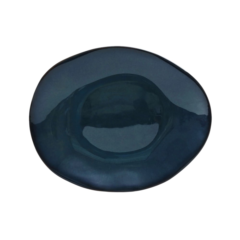 424-GAN652 12" x 9 3/4" Oval TuxTrendz®© Artisan Ellipse Plate - China, Night Sky