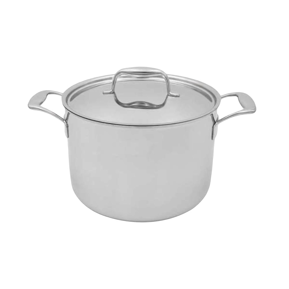 424-RTDHL2561 8 qt TUXCLAD Aluminum/Stainless Sauce/Stock Pot w/ Lid & Hollow Metal Handle