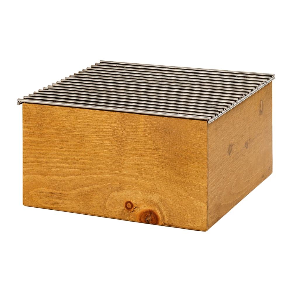 151-2345399 16" Square Chafer Alternative - 8"H, Wood, Madera