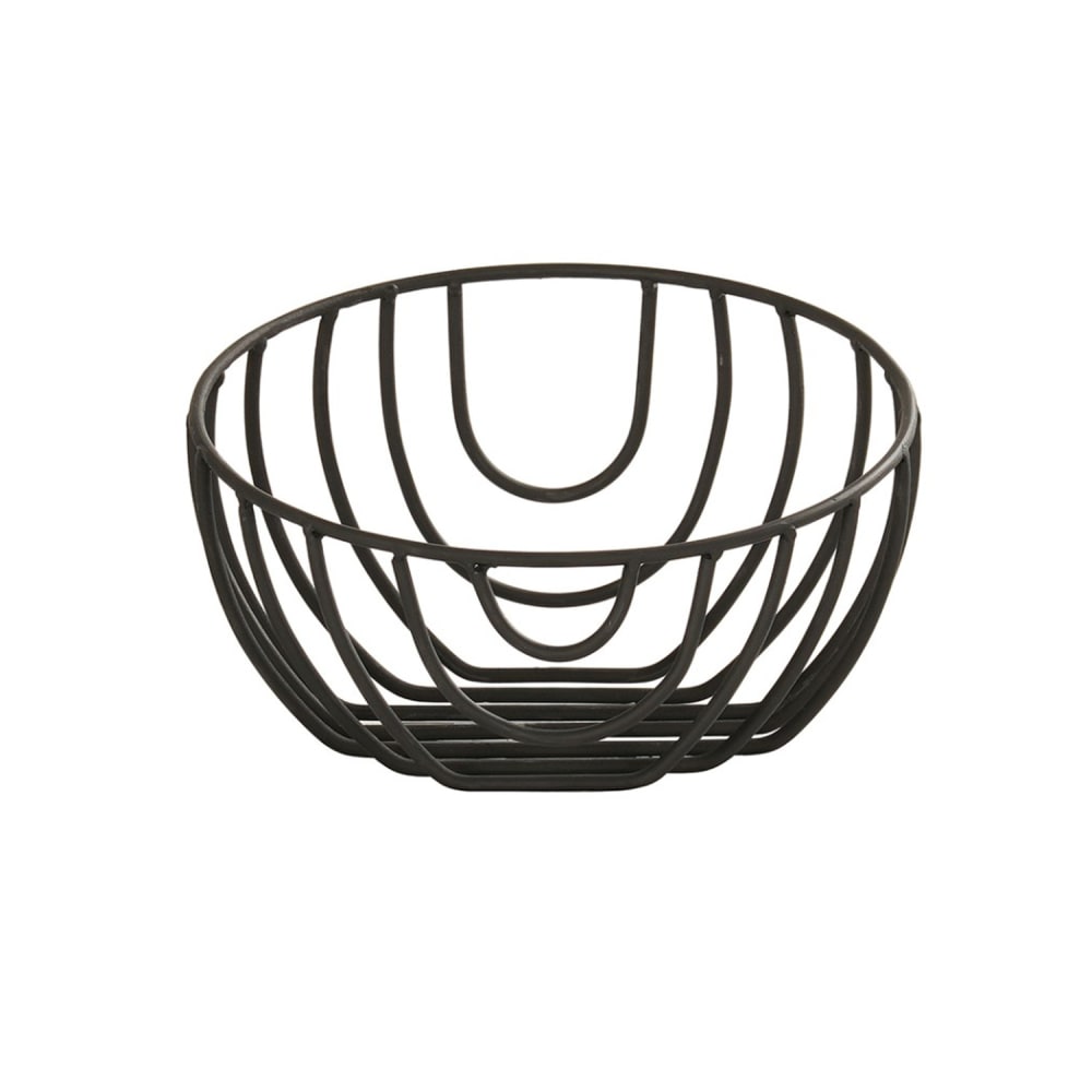 151-23758913 9" Round Angled Basket - Wire, Black