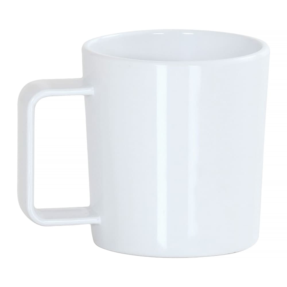 151-2382115 12 oz Coffee Mug - Melamine, White