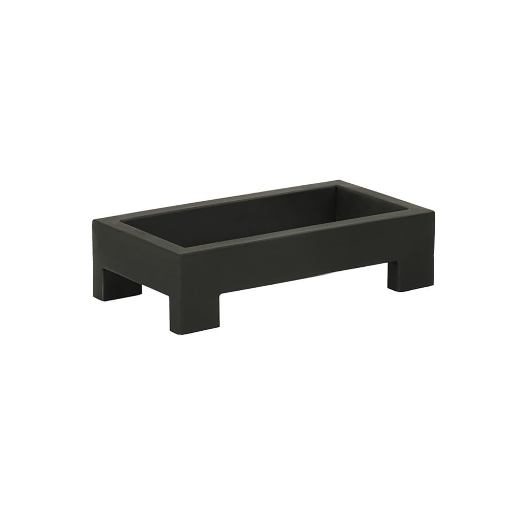 151-23848313 Rectangular Display Riser - 6 1/2" x 10" x 3", Wood, Matte Black