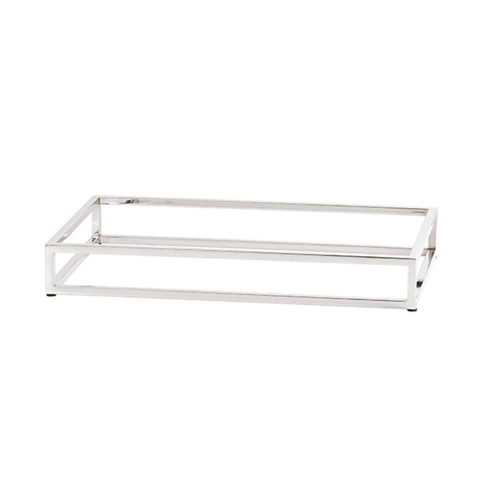 151-23854349 Rectangular Display Riser - 12" x 20" x 3", Metal Chrome