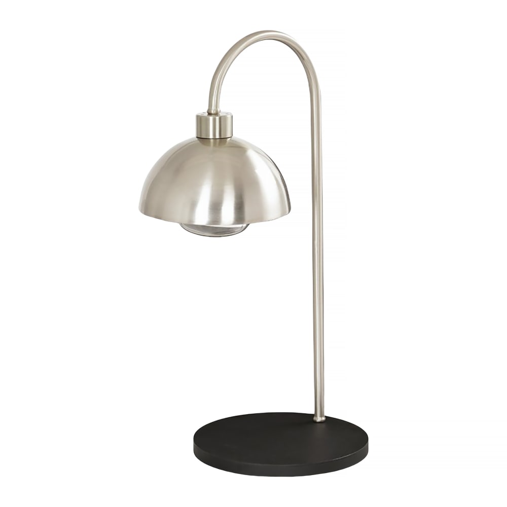 151-2386655 15" Countertop Heat Lamp w/ Fixed Arm - 1 Bulb, Built In Toggle Switch, 110v