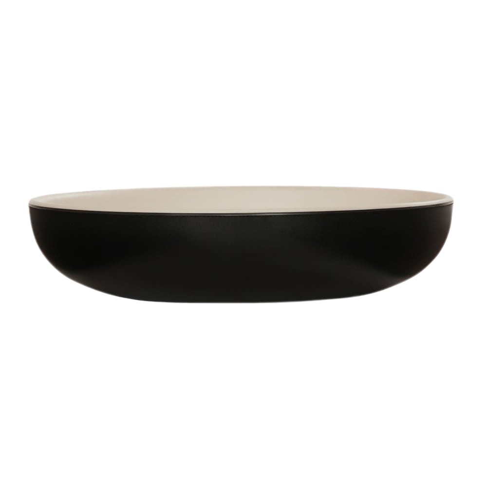 151-24106513103 12 oz Round Sophie Pasta Bowl - Melamine, Black/Ivory