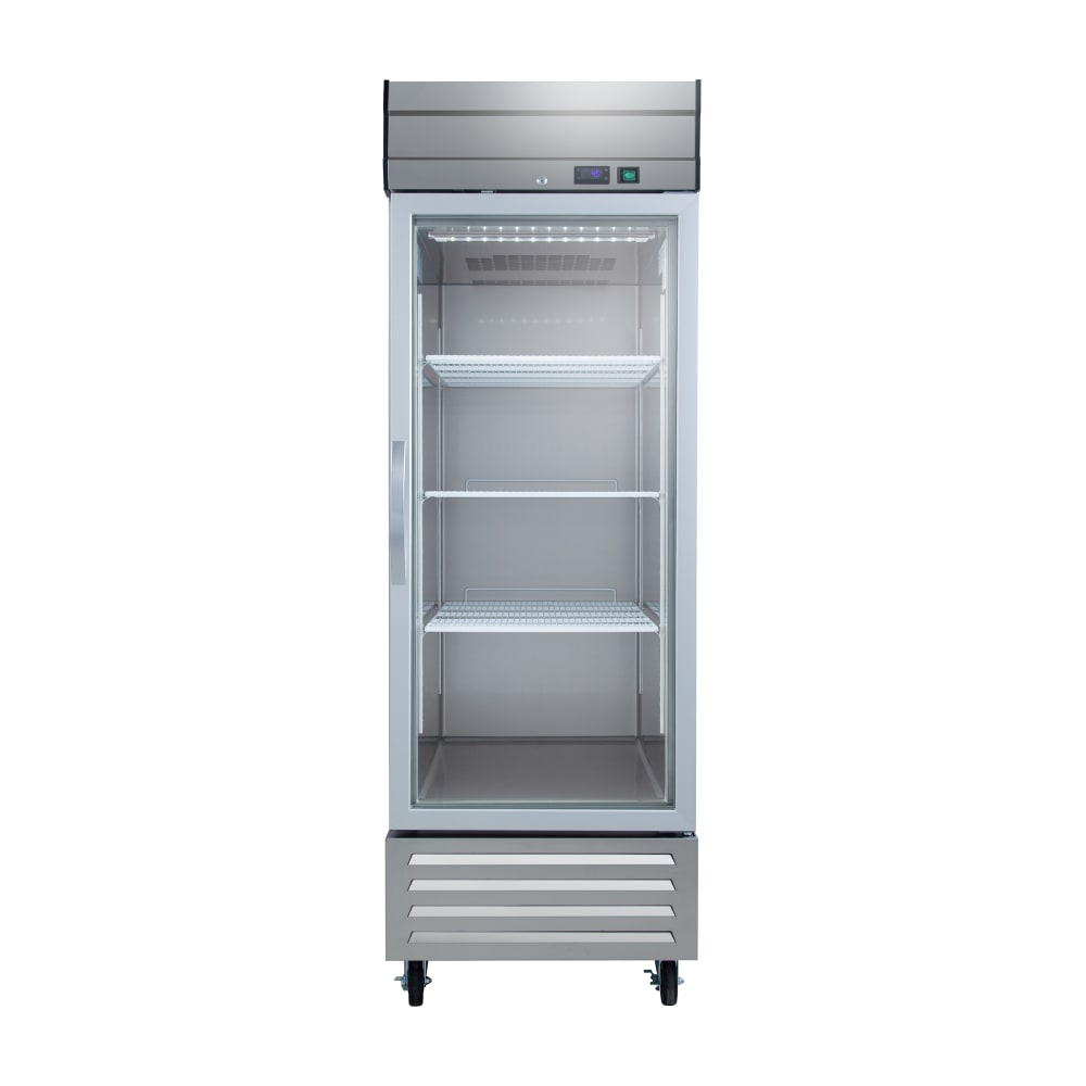 394-MER23GDA 27" One Section Reach In Refrigerator, 1 Right Hinge Glass Door, 115v, 5O7O Ser...
