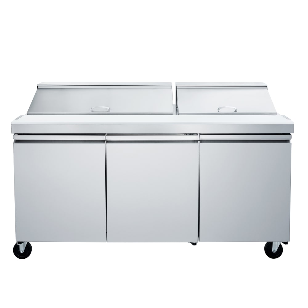 394-MEST72A 71 3/4" Sandwich/Salad Prep Table w/ Refrigerated Base, 115v, 5O7O Series