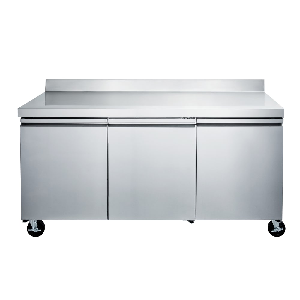 394-MEWF72A 71 3/4" Worktop Freezer w/ (3) Sections & (3) Doors, 115v (5O7O Series)