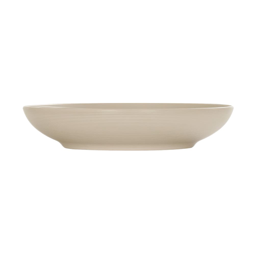 151-2412514125 140 oz Round Charlotte Serving Bowl - Melamine, Taupe