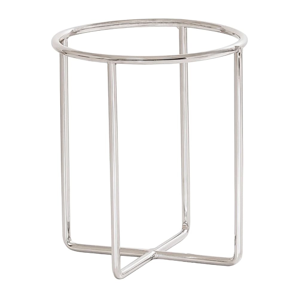 151-237911049 8" Round Display Riser - 10"H, Metal, Chrome