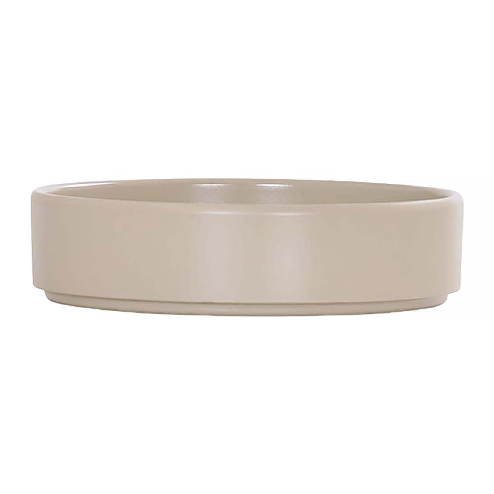 151-220178103 8" Round Hudson Raised Rim Plate - Melamine, Ivory