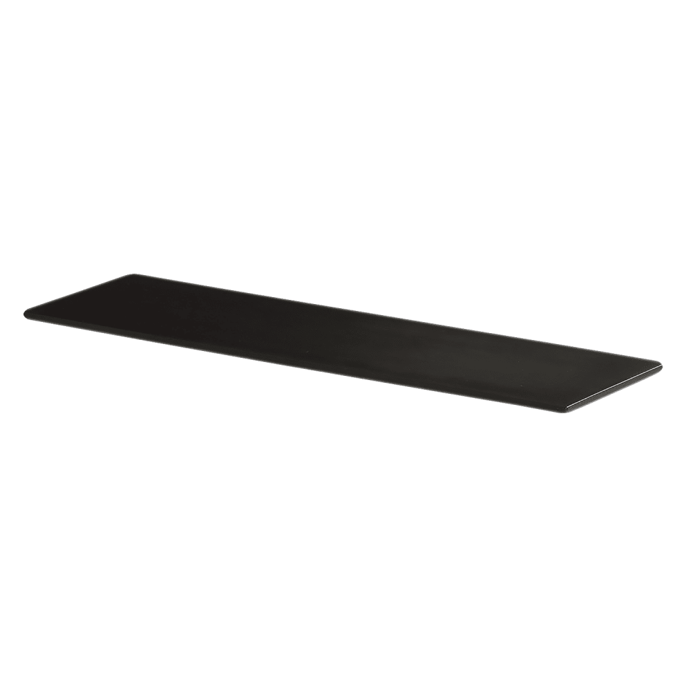 151-2440720613 Rectangular Serving Board - 20" x 6", Melamine, Black