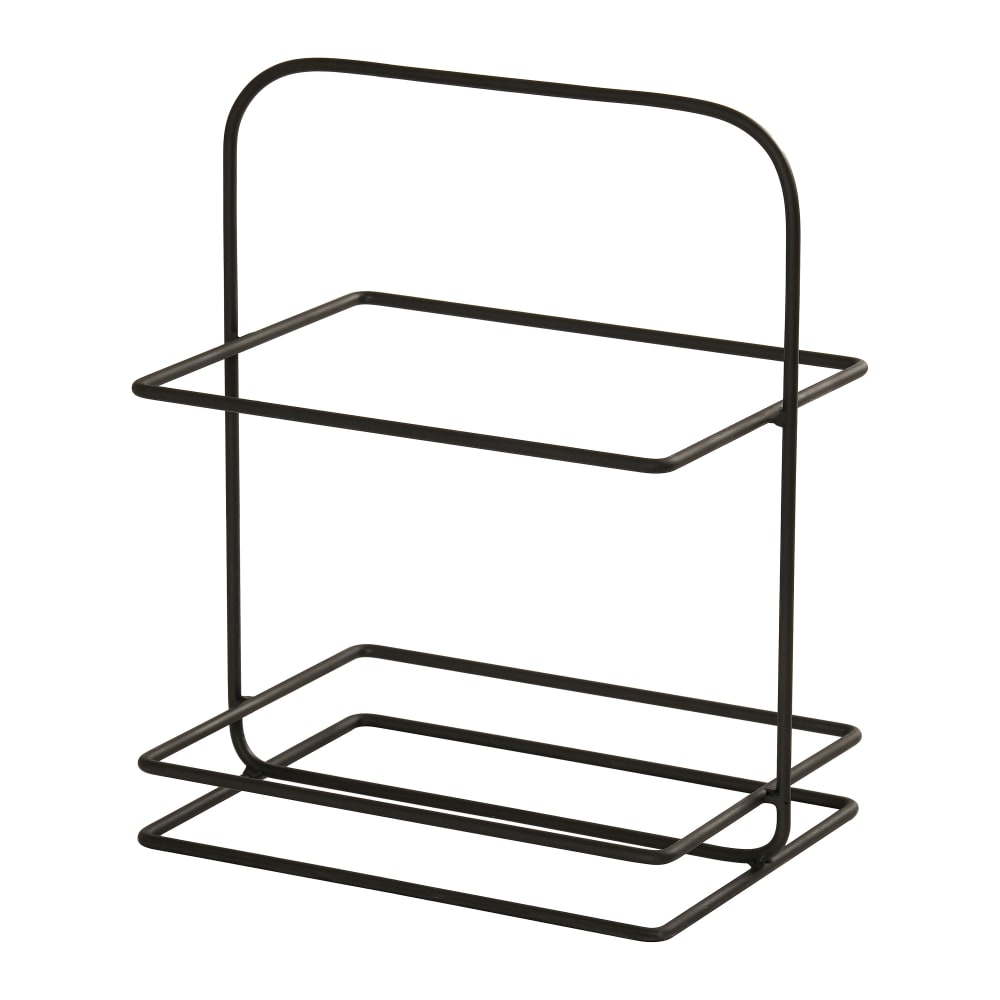 151-25201213 2 Tier Merchandiser - 10 1/4" x 14 1/4" x 17 1/4", Wire, Black