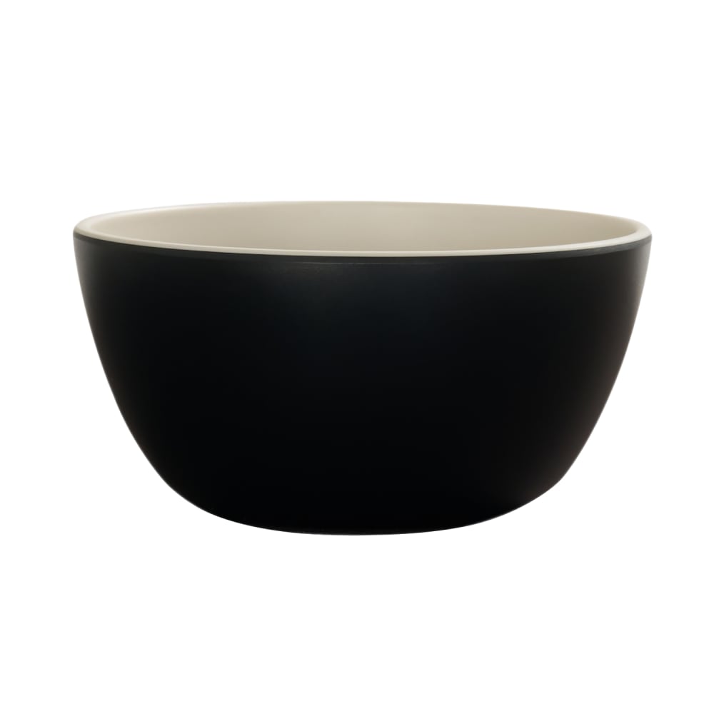 151-26100613103 30 oz Round Sophie Deep Bowl - Melamine, Black/Ivory