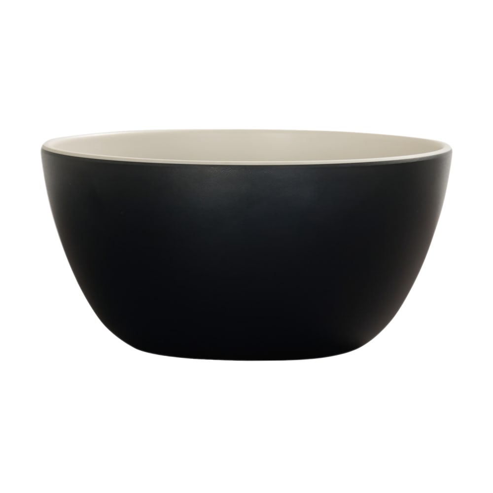 151-26100713103 48 oz Round Sophie Deep Bowl - Melamine, Black/Ivory
