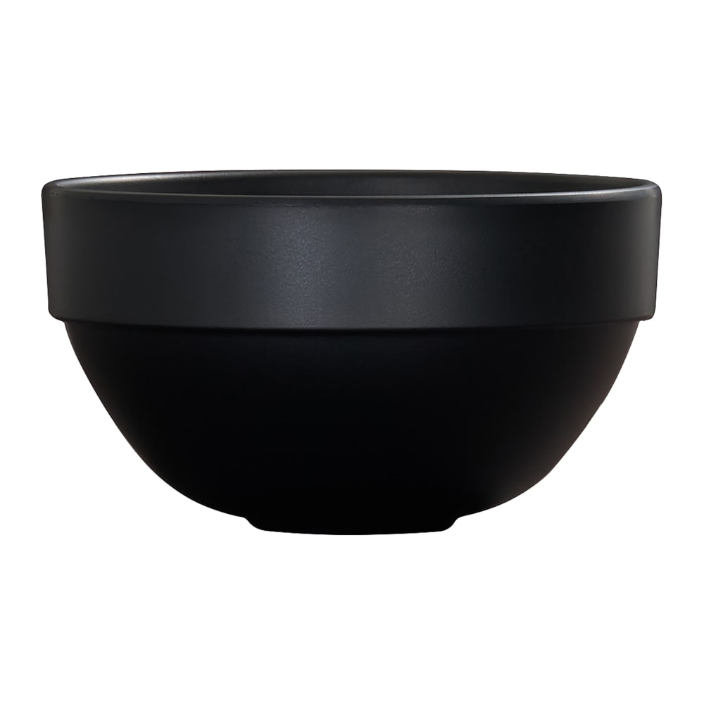 151-26122613 30 oz Round Isla Soup Bowl - Melamine, Black