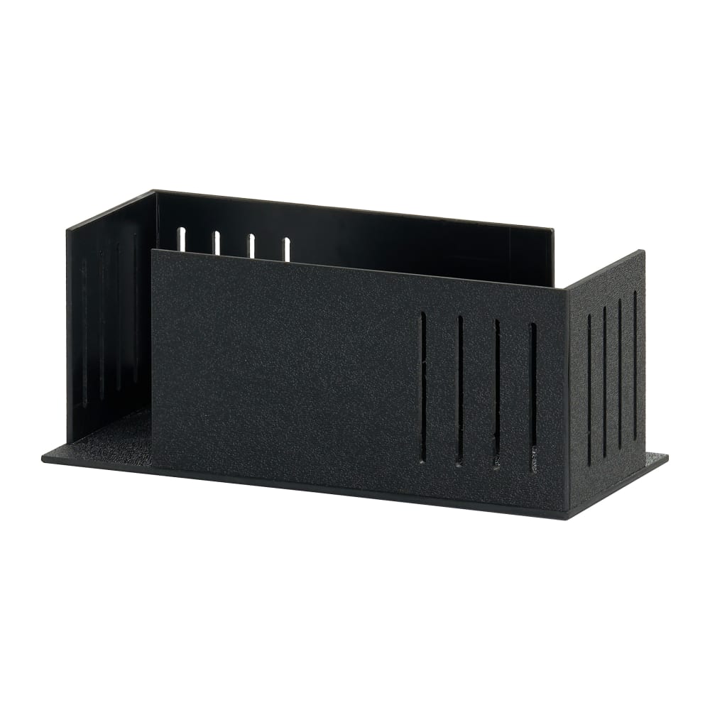 151-2850513 Rectangular Napkin Holder for 4" x 8" Napkins - Plastic, Black