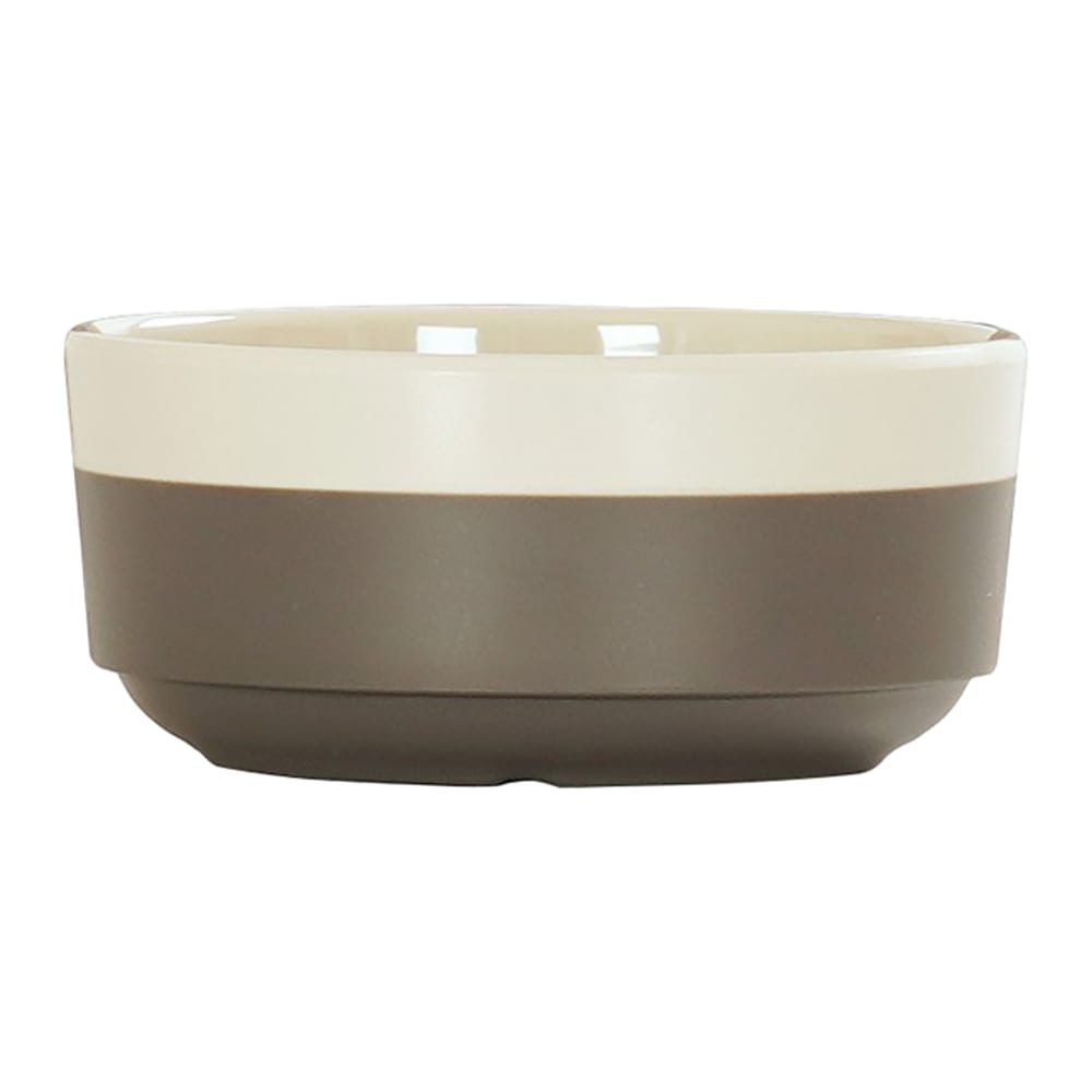 151-243114128 10 oz Round Vienna Bowl - Melamine, Brown/Ivory
