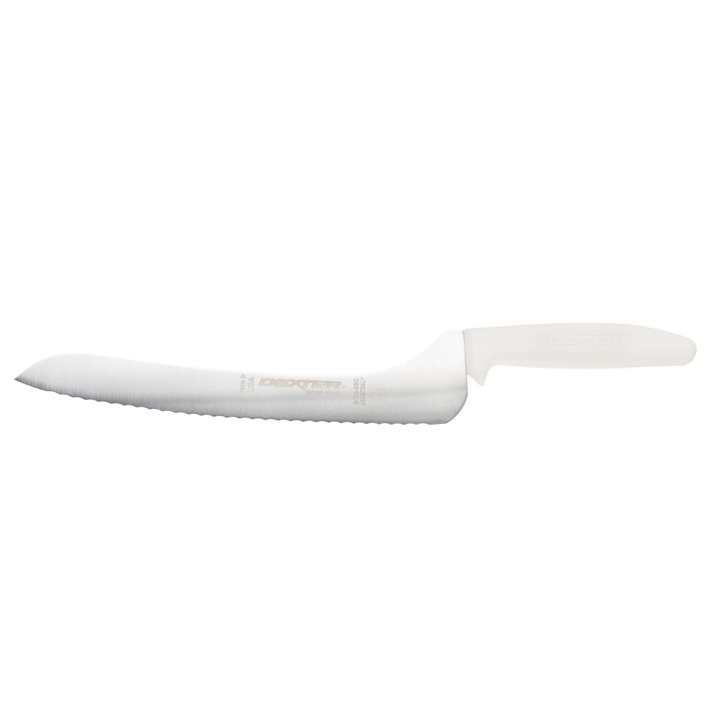 135-13583 SANI-SAFE® 9" Sandwich Knife w/ Polypropylene White Handle, Carbon Steel