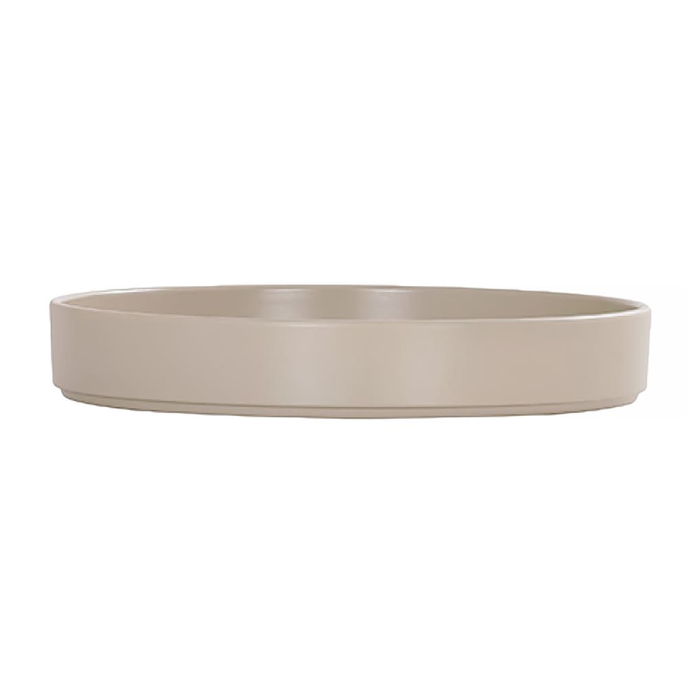151-2201710125 10" Round Hudson Raised Rim Plate - Melamine, Taupe