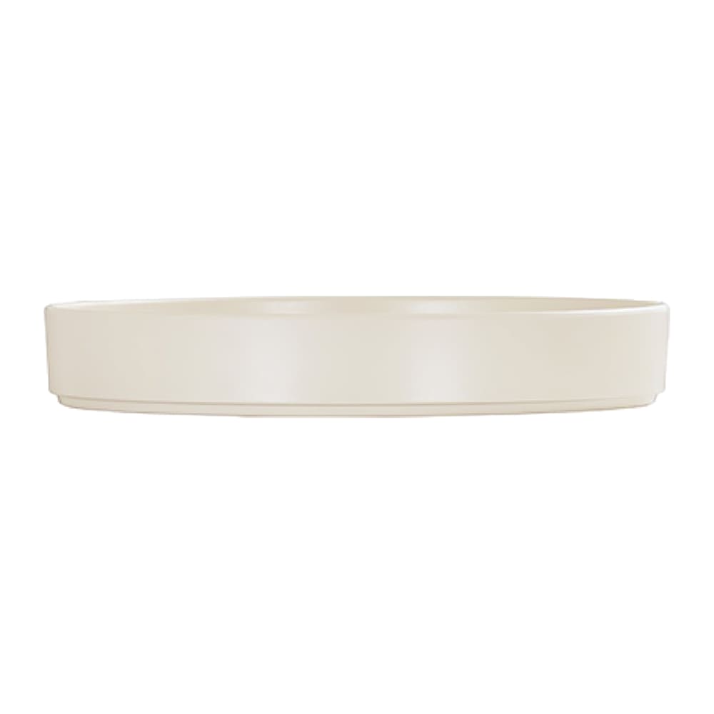 151-2201710103 10" Round Hudson Raised Rim Plate - Melamine, Ivory