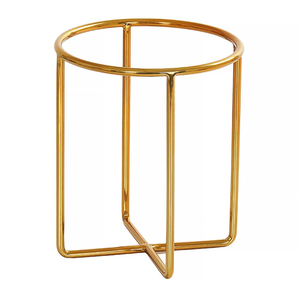 151-2379110130 8" Round Display Riser - 10"H, Wire, Antique Brass