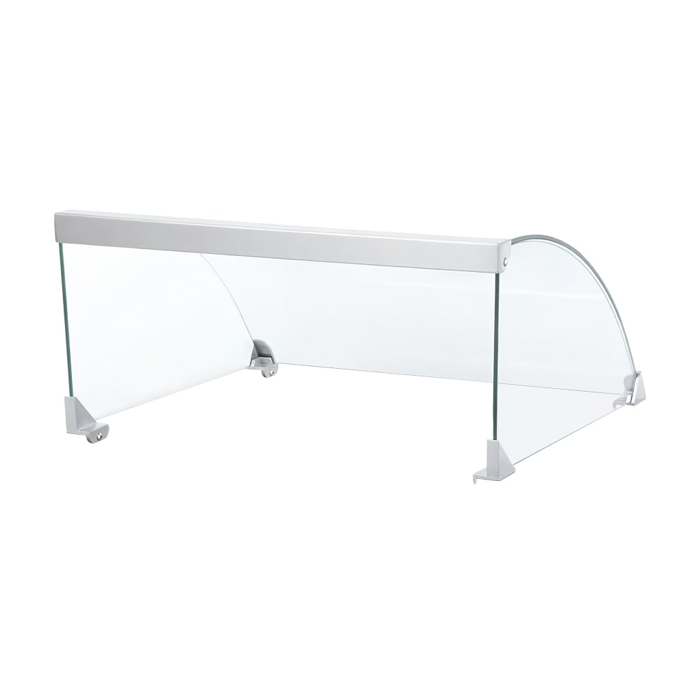 128-GS1641 Sneeze Guard, Sloped Front Design, for GS1640, Glass